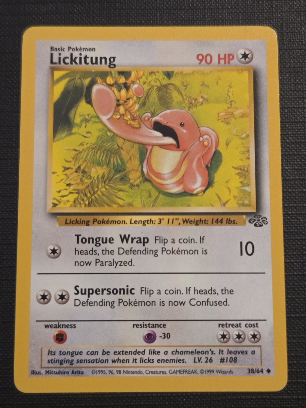 Pokemon Jungle Set 1999 LICKITUNG Trading Card (38/64)